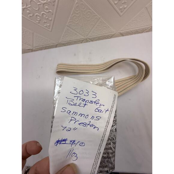 BELT Transfer gait Sammons Preston New 72" red blue cream cna nurse - Picture 7 of 7